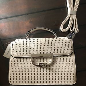 Cute white purse!